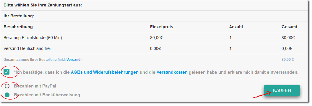 Hilfe-Bestellung